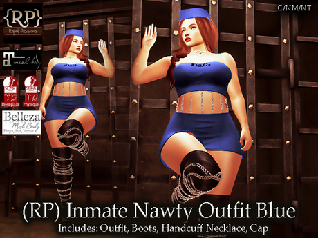 Second Life Marketplace - (RP) Inmate Nawty Outfit Blue